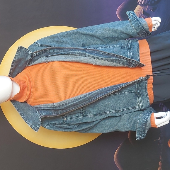 Vintage Zip Denim Cabela's Momcore Jean Jacket 2X XXL - Picture 8 of 12